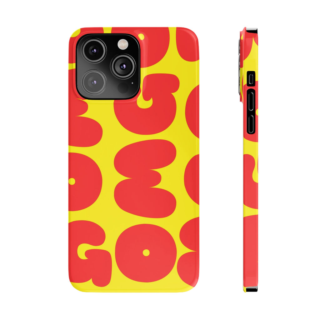OMG Bubble Pattern, Bold Red & Yellow