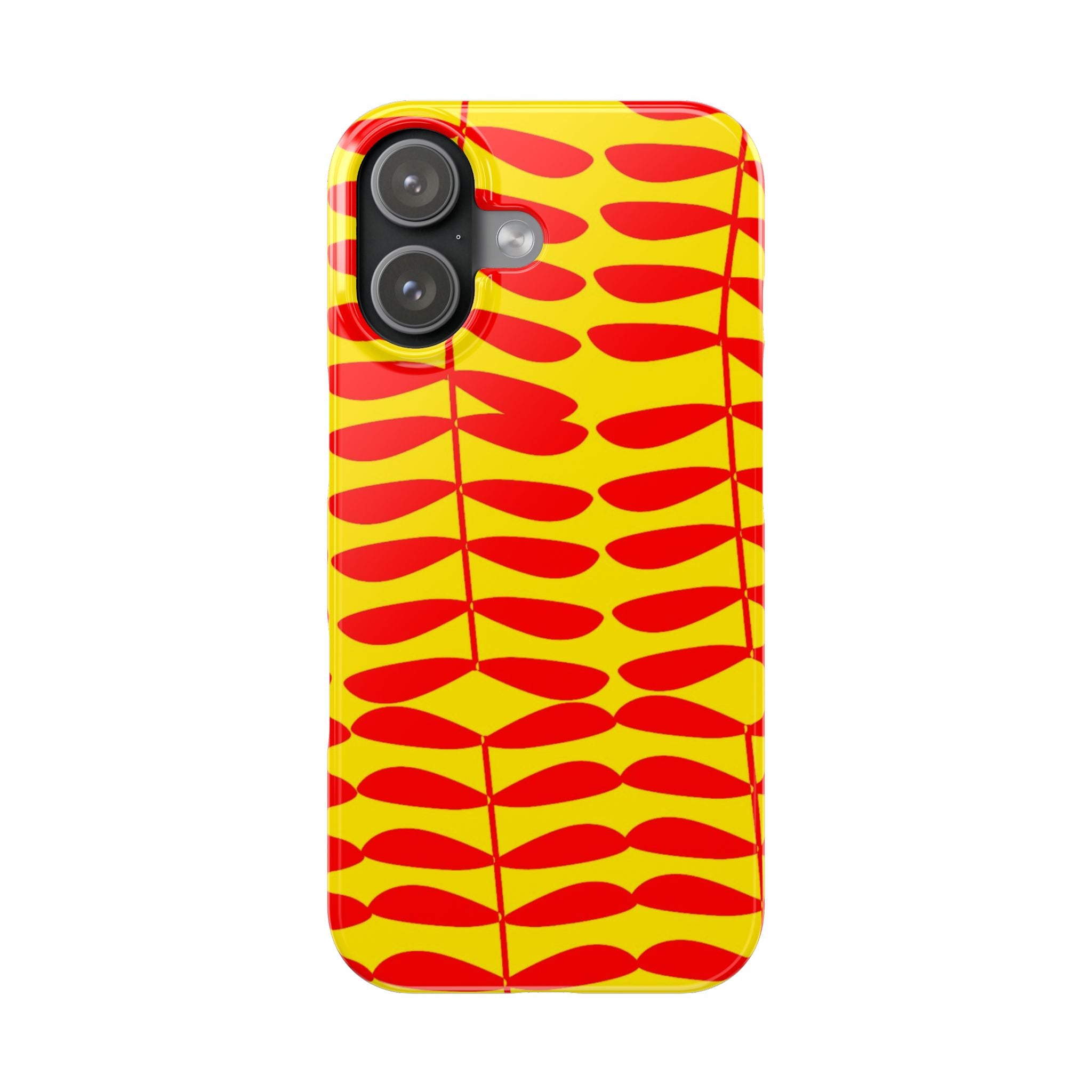 Red Leaf Slim Bold Yellow Case