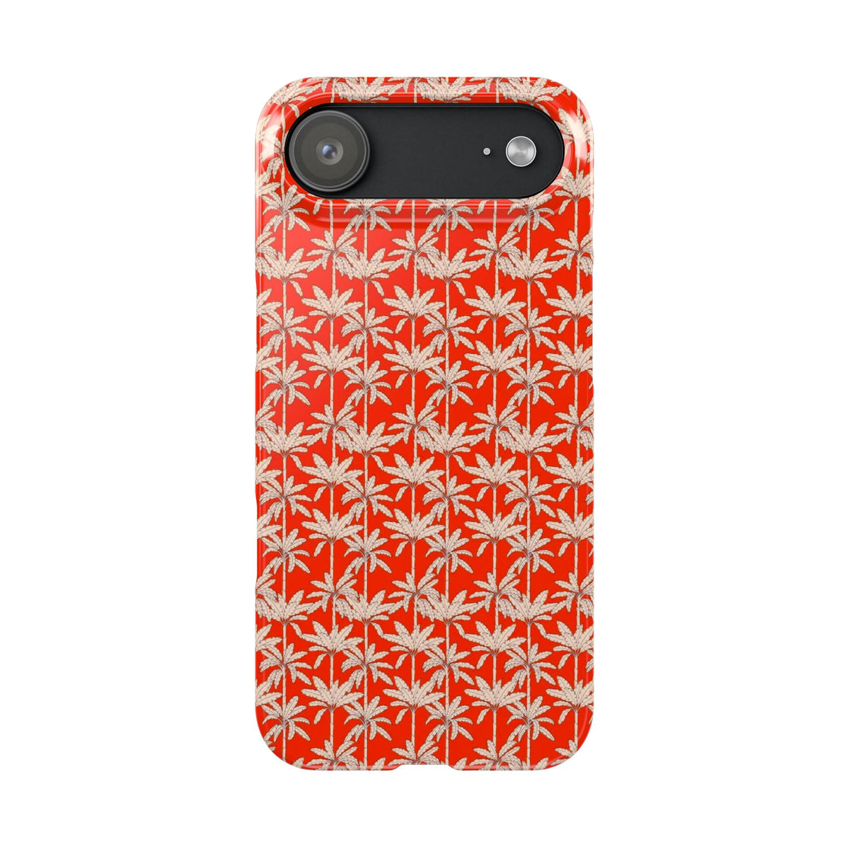Red Tropical Palm Pattern Case