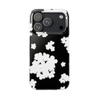 Black & White Abstract Flower Case