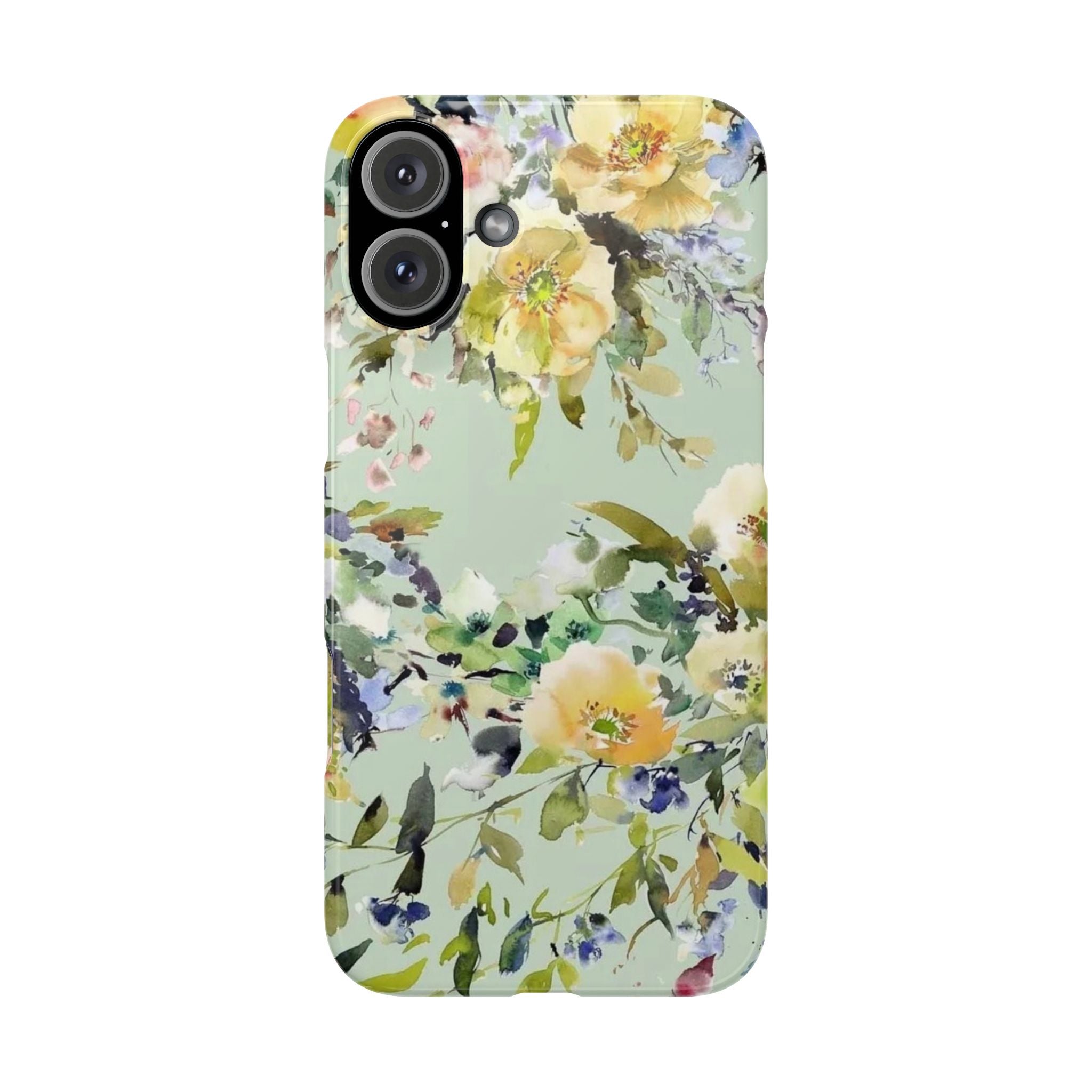 Floral Watercolor Garden Floral Slim Case