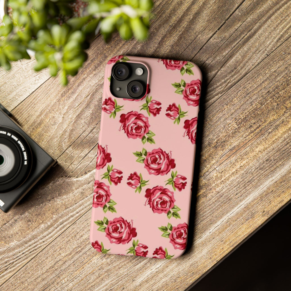Pink Rose on a Pink Case