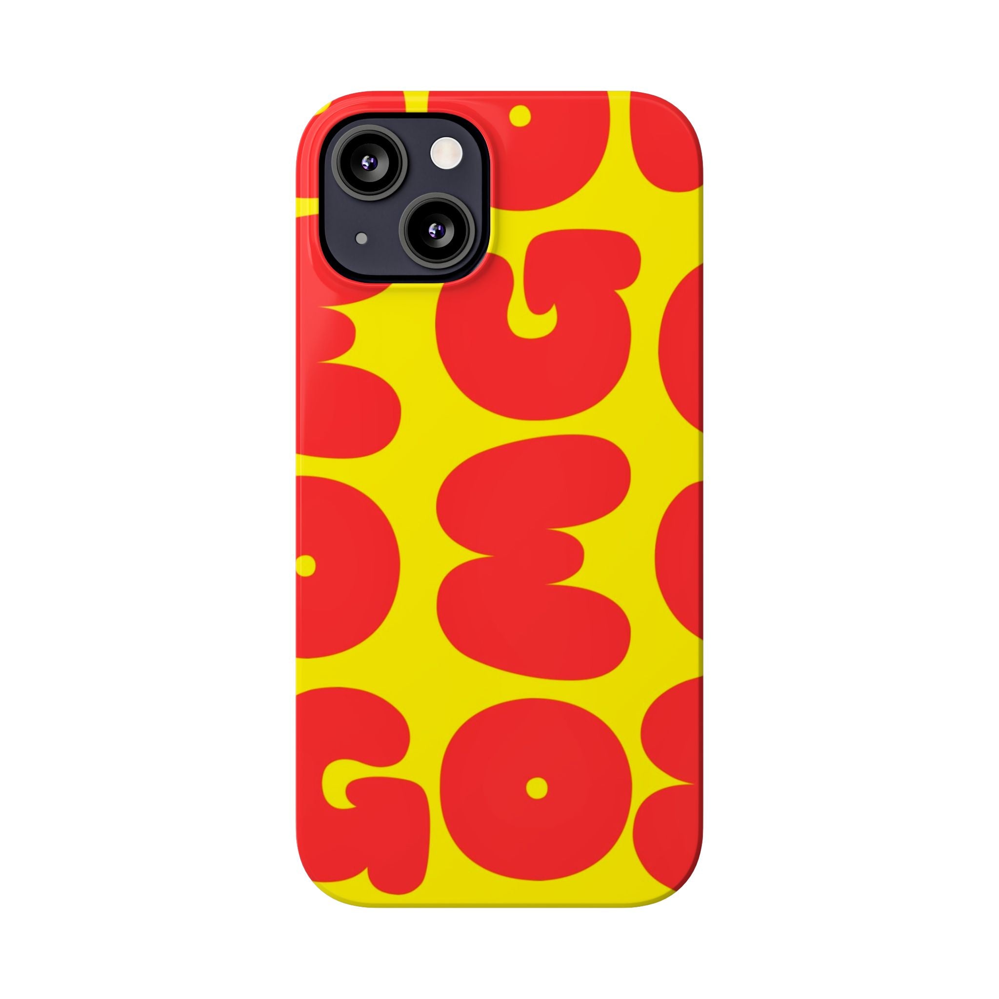 OMG Bubble Pattern, Bold Red & Yellow