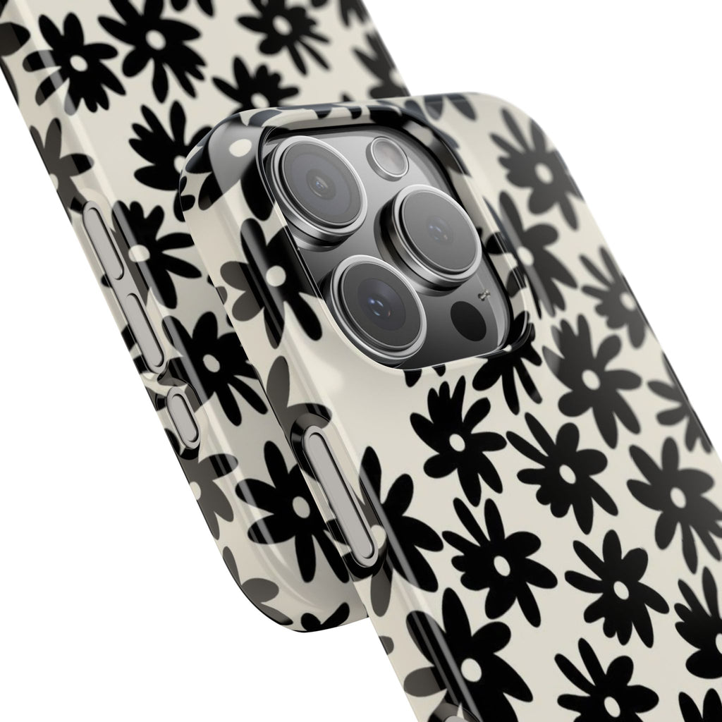 Black Daisy Phone Case