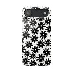 Black Daisy on White Case