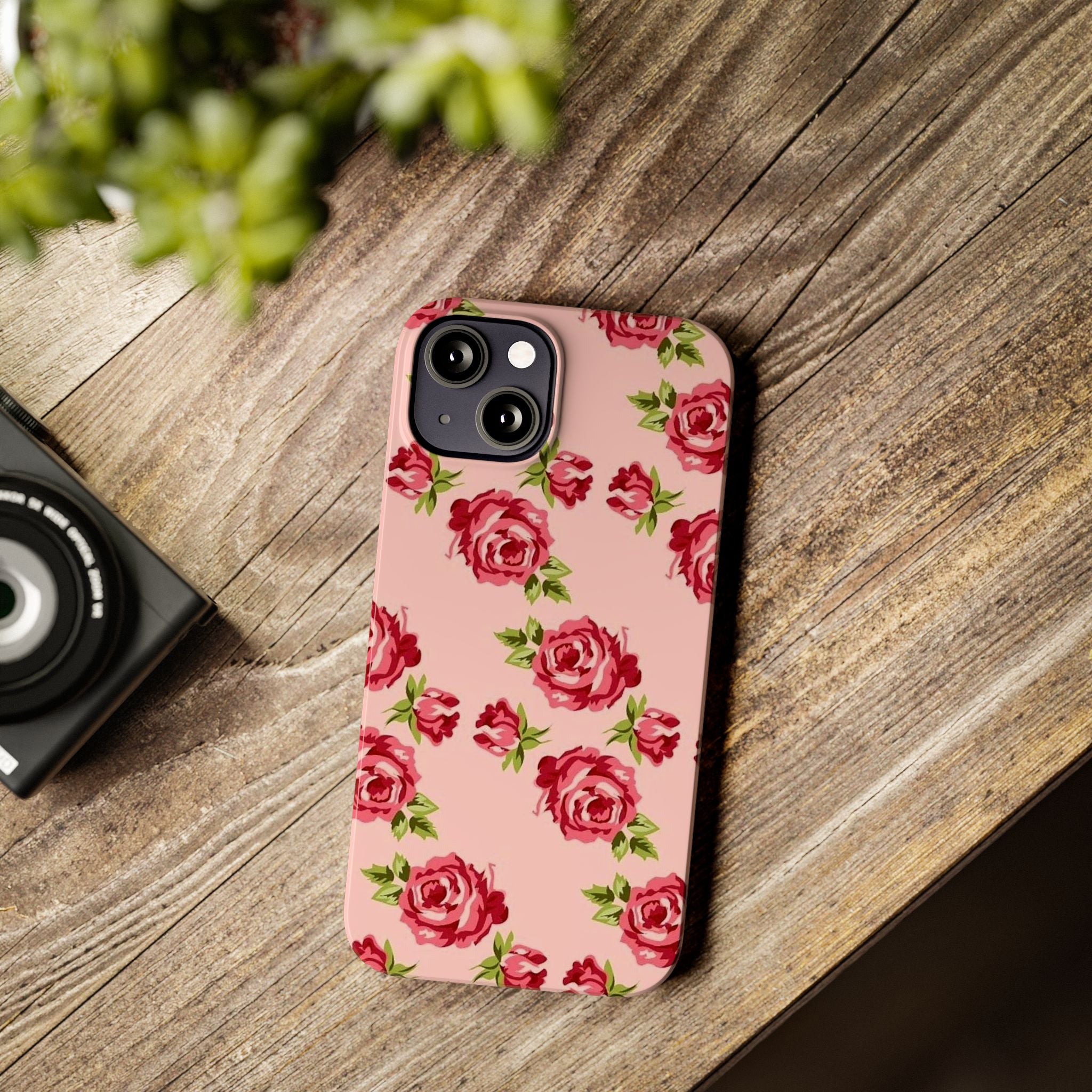 Pink Rose on a Pink Case