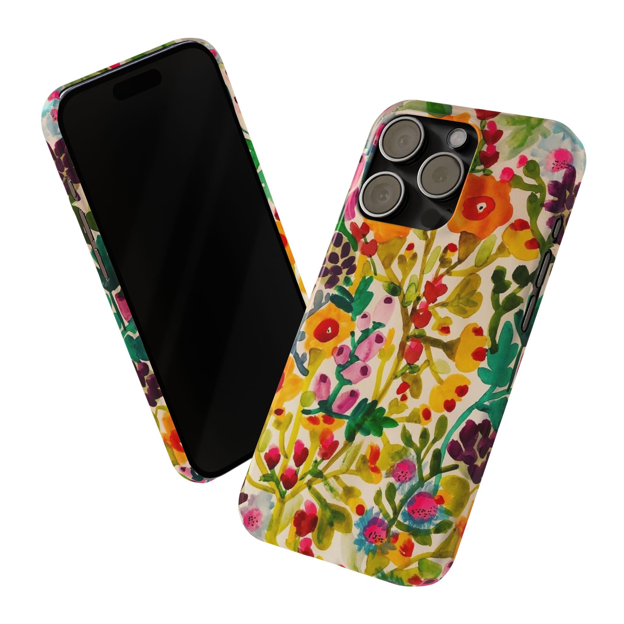 Vibrant Hand-Painted Wildflower Design Case