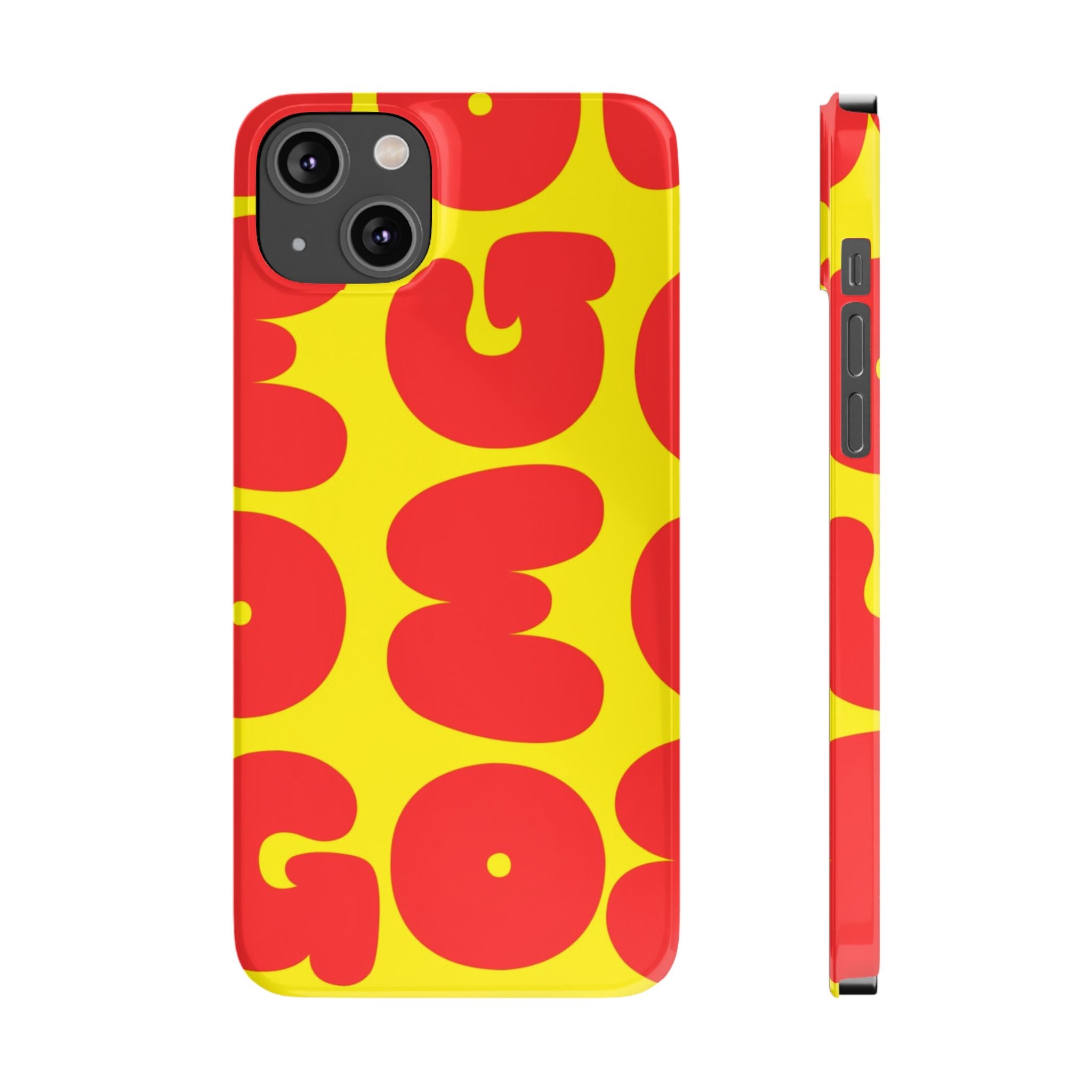 OMG Bubble Pattern, Bold Red & Yellow