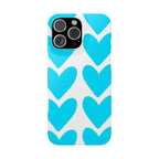Blue Heart  on White Case