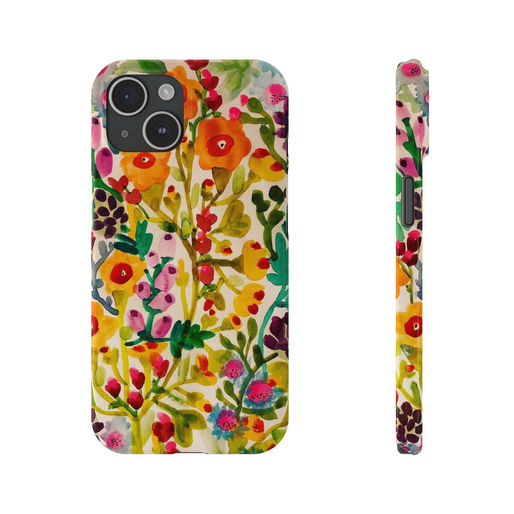 Vibrant Hand-Painted Wildflower Design Case