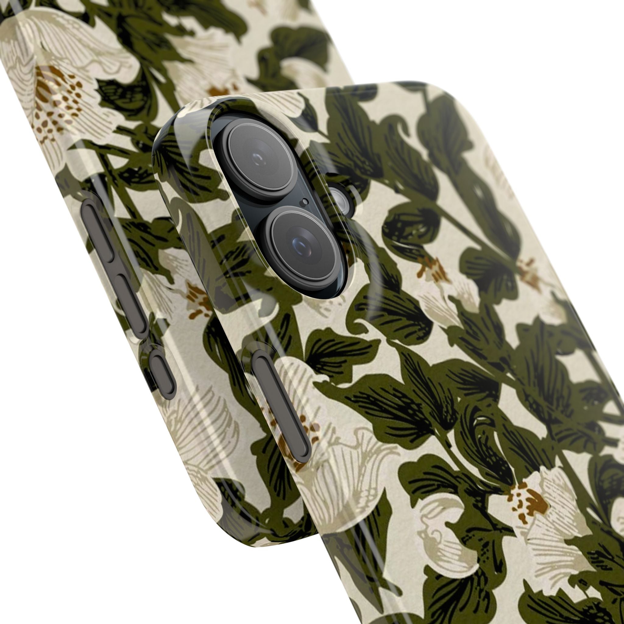 Vintage White Floral - Phone Case