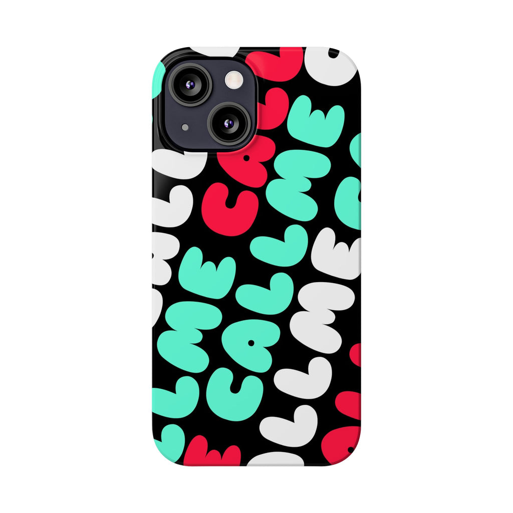 Call Me Turquoise mixed Bold Bubble Text