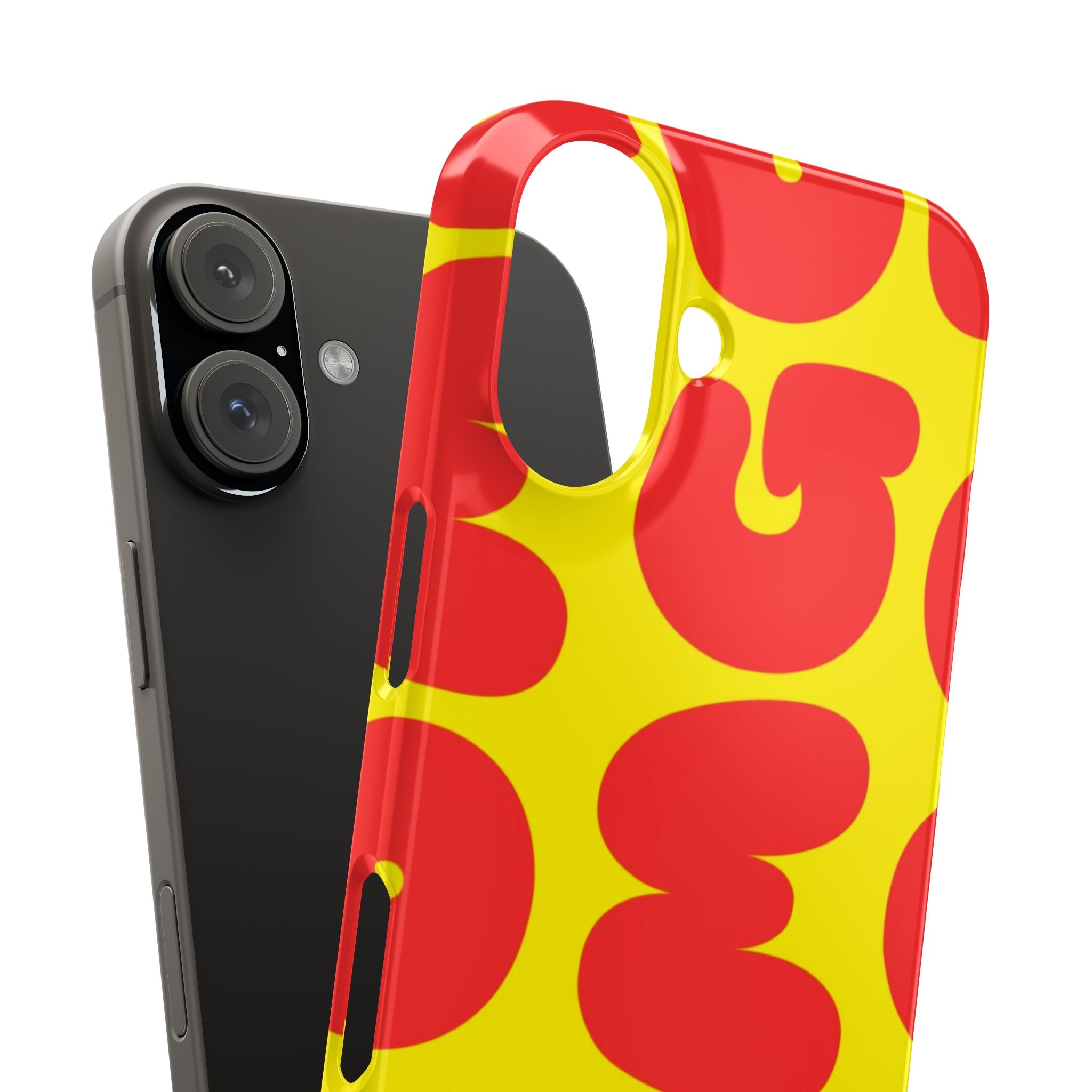 OMG Bubble Pattern, Bold Red & Yellow