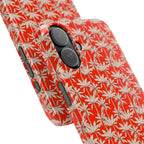 Red Tropical Palm Pattern Case