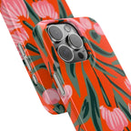 Pink Petal on Orange Case