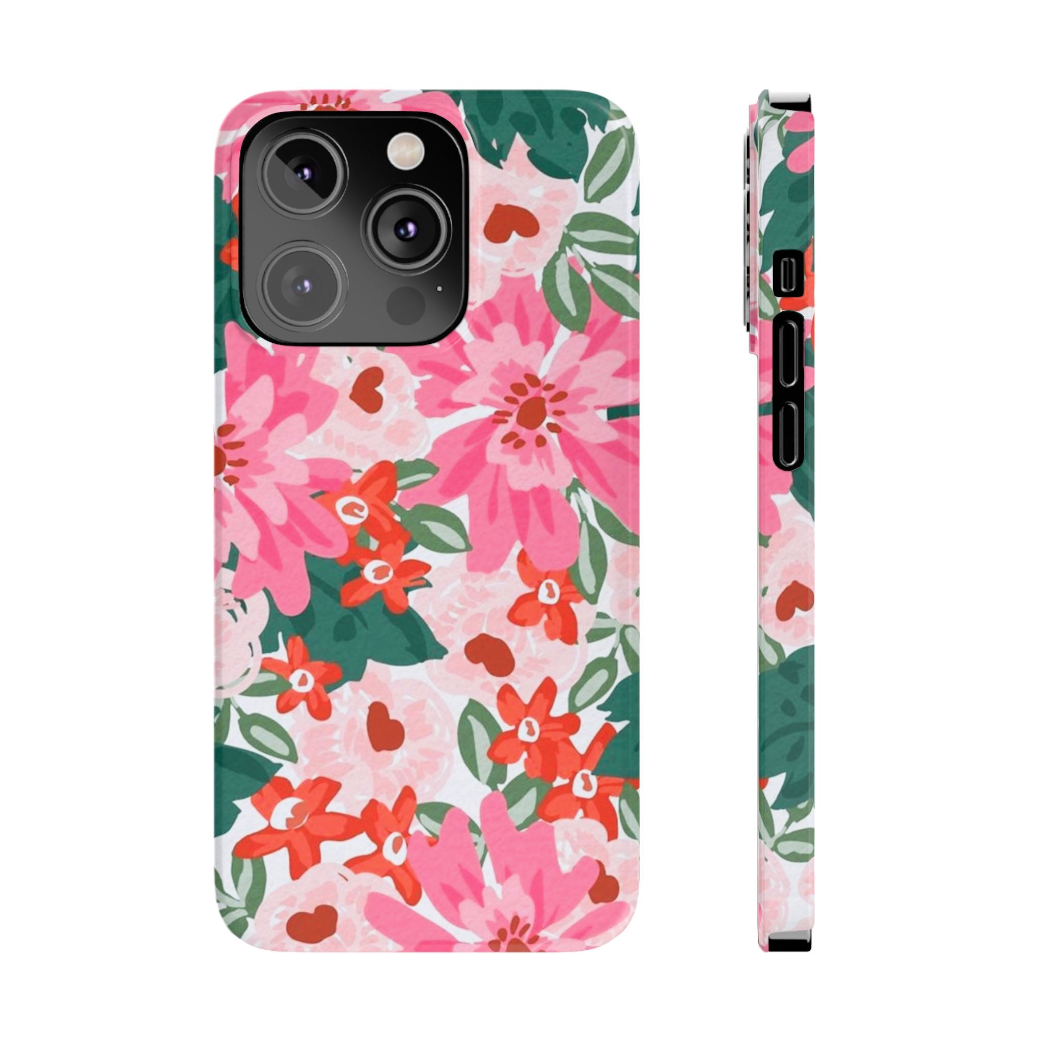 Pink Watercolor Garden Case