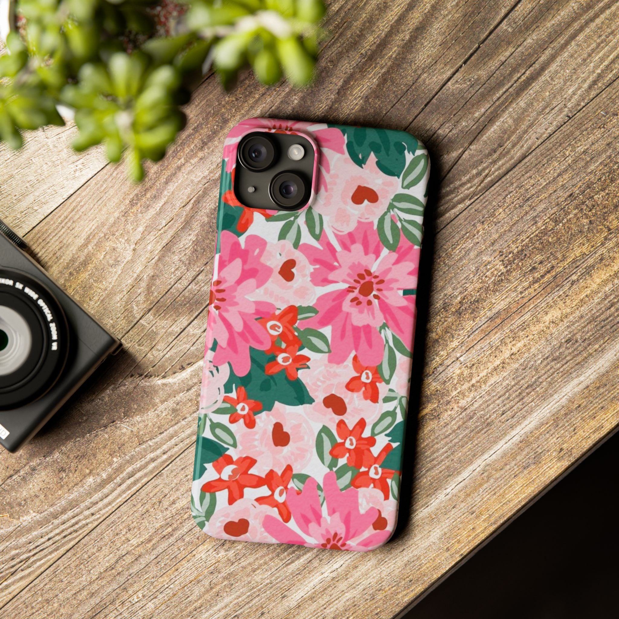 Pink Watercolor Garden Case