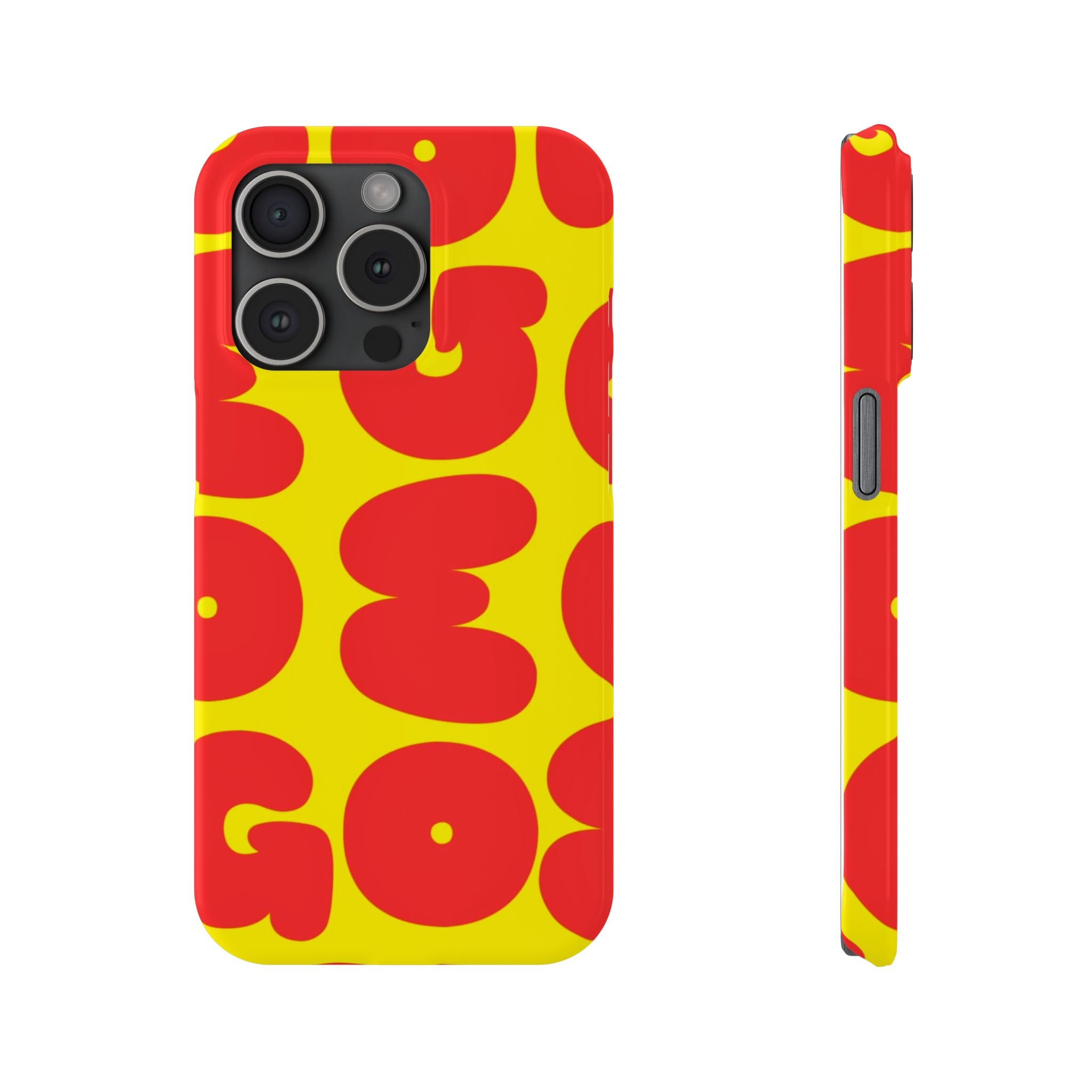 OMG Bubble Pattern, Bold Red & Yellow