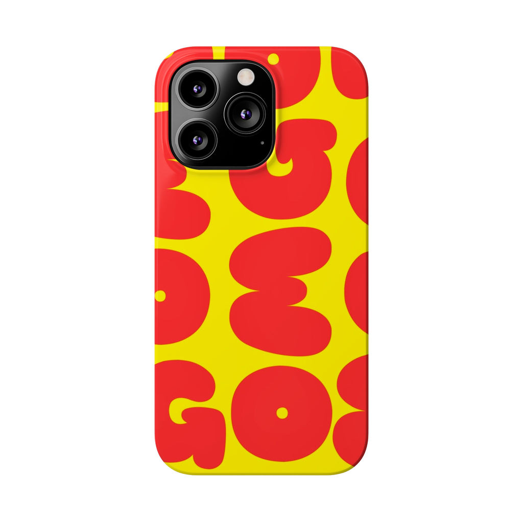OMG Bubble Pattern, Bold Red & Yellow