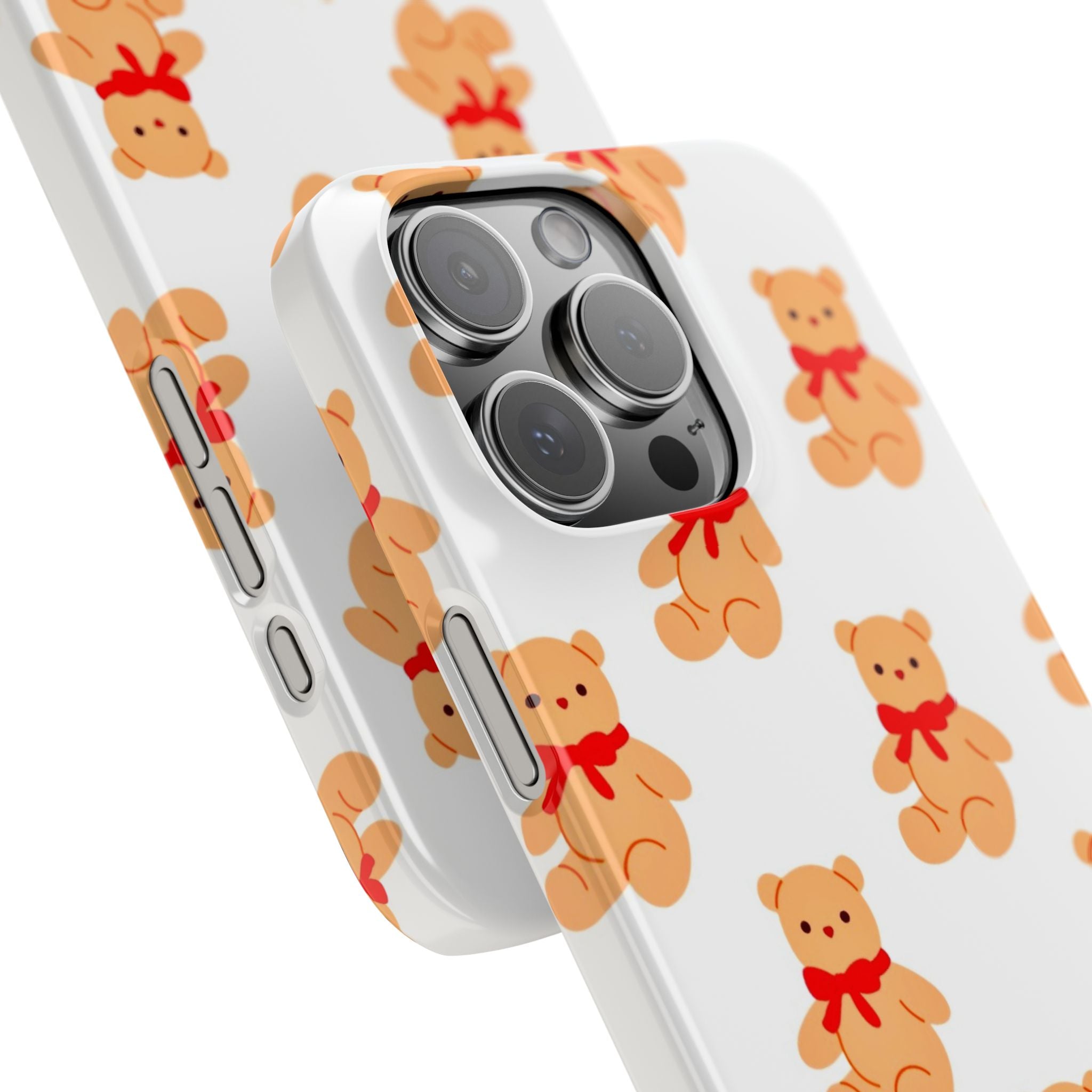 Teddy Bear on White Case