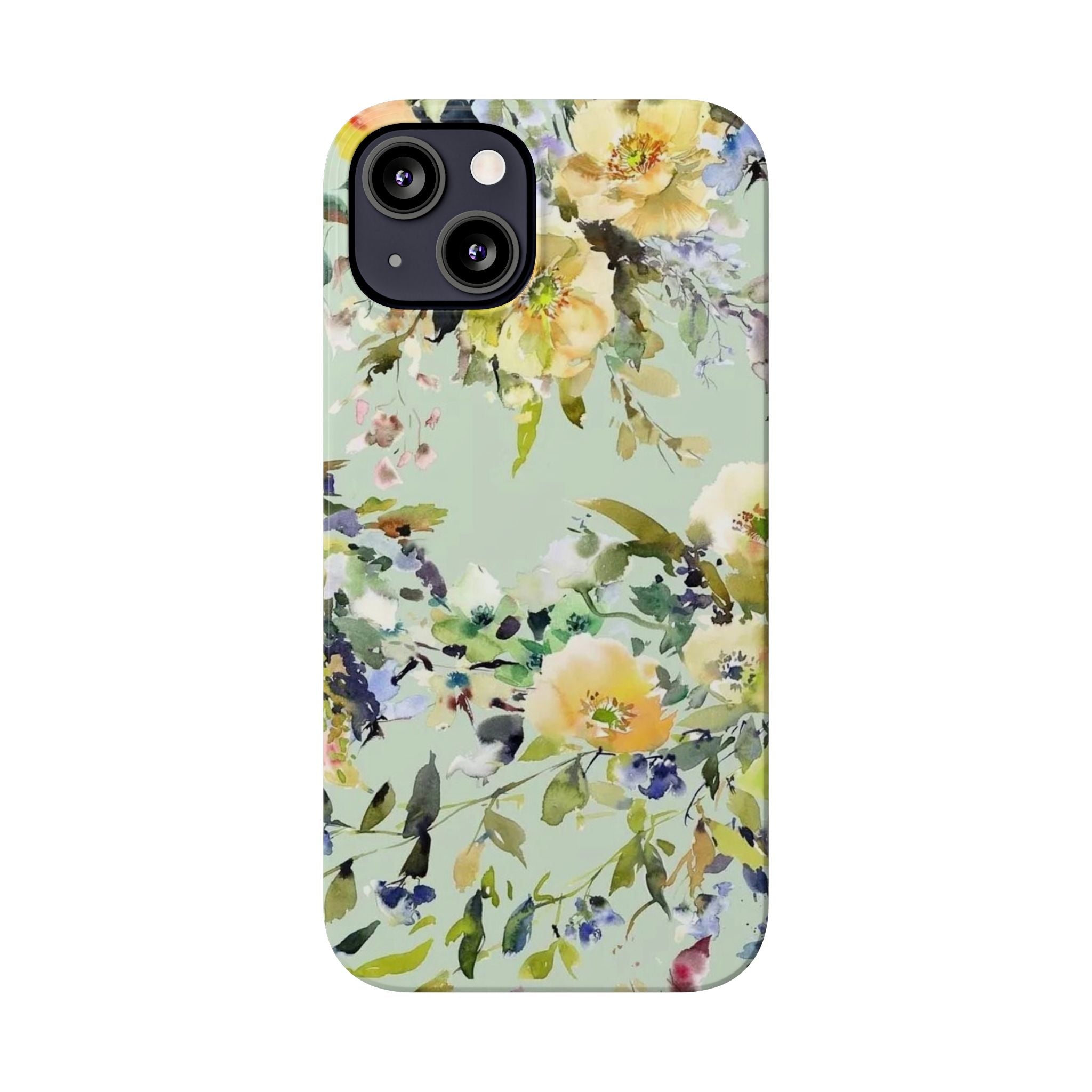 Floral Watercolor Garden Floral Slim Case