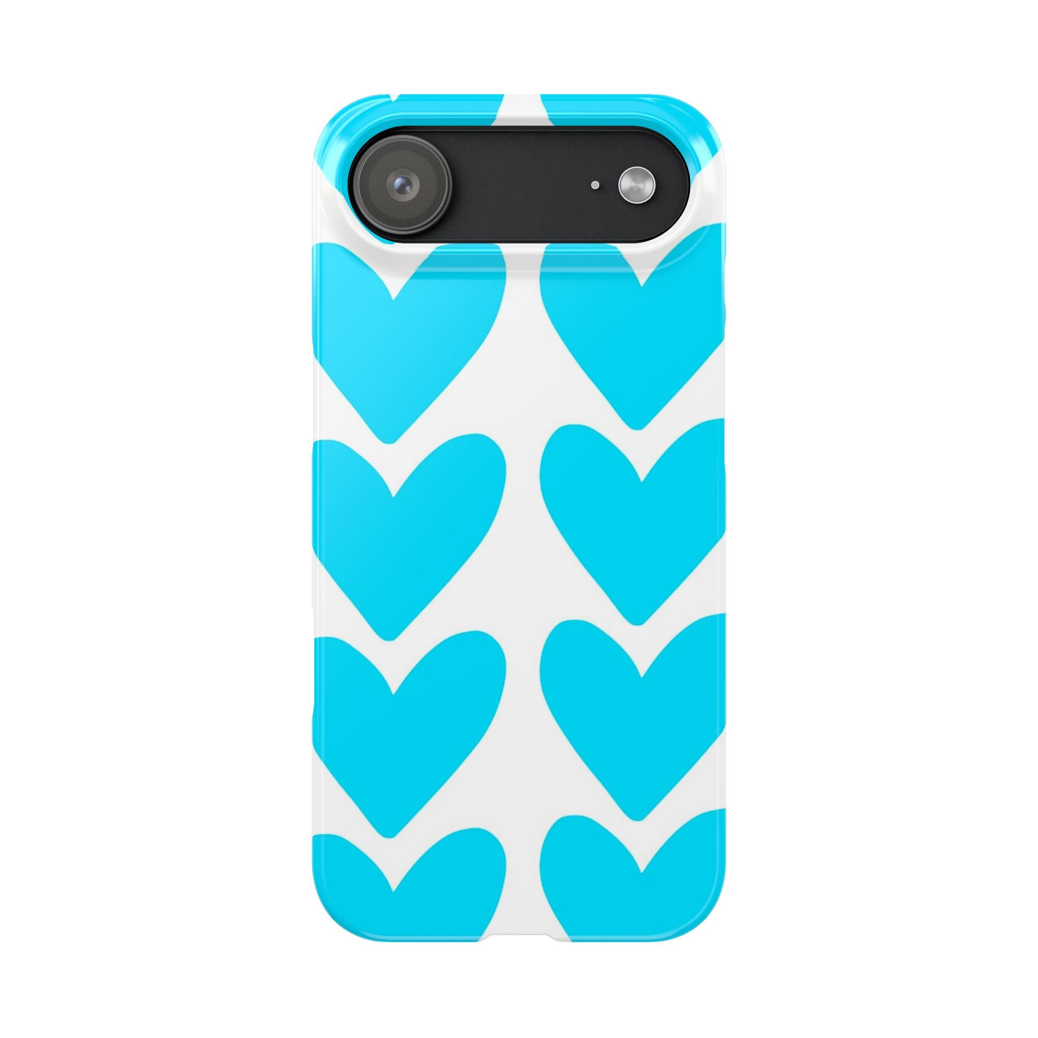Blue Heart  on White Case