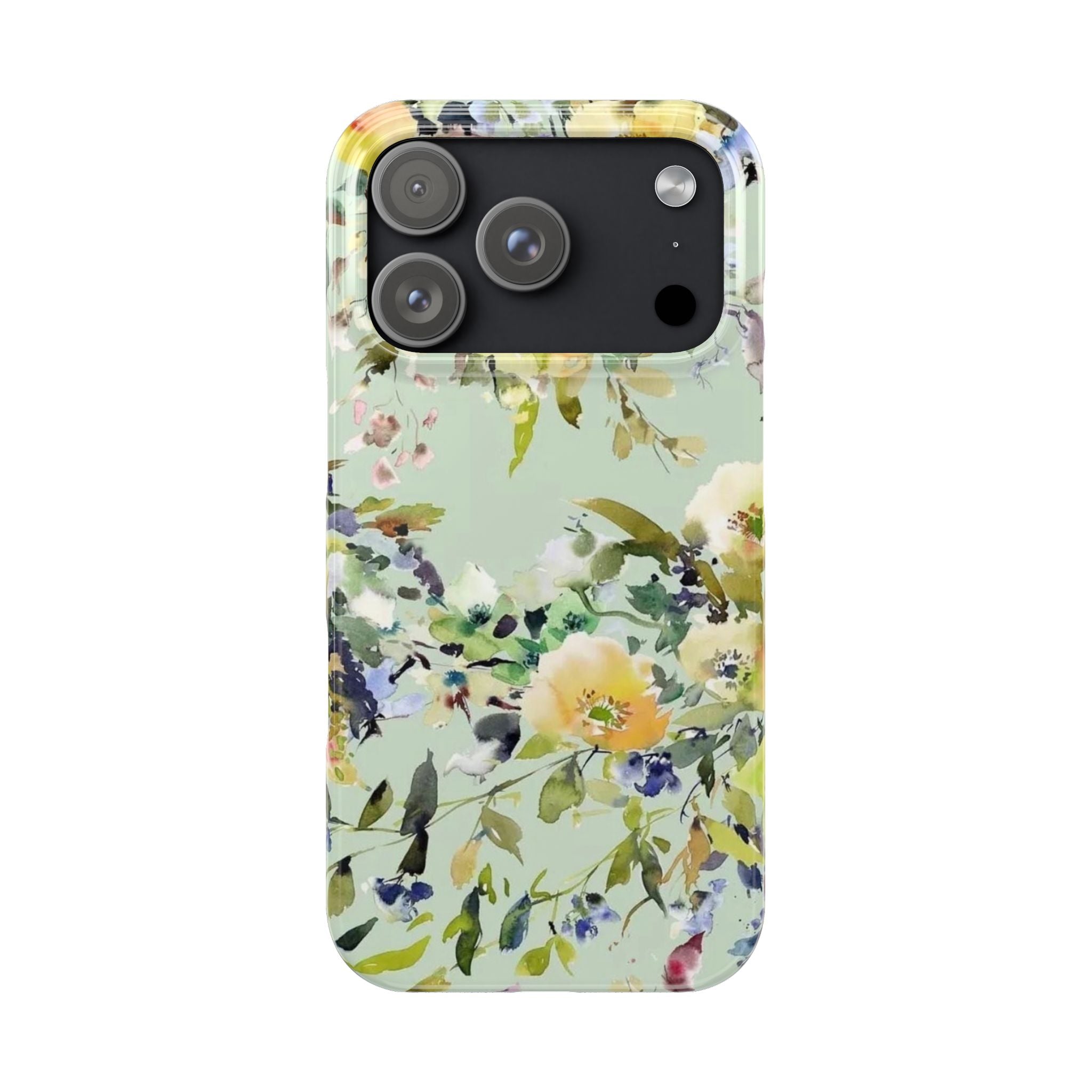 Floral Watercolor Garden Floral Slim Case