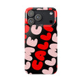 Call Me Pink and Red Phone Case