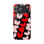 Call Me Pink and Red Phone Case
