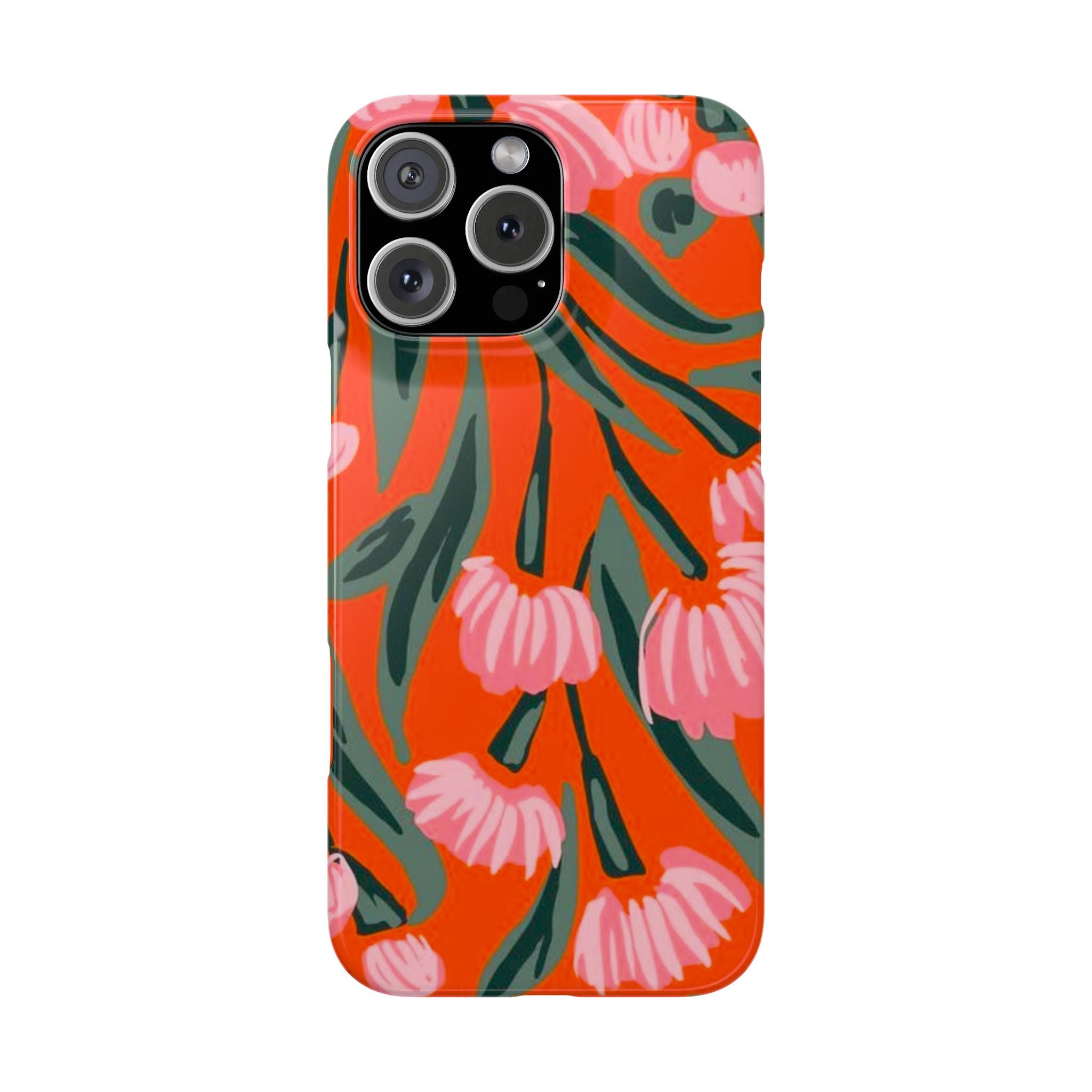 Pink Petal on Orange Case