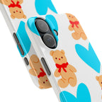 Teddy Bear Hearts on White Case