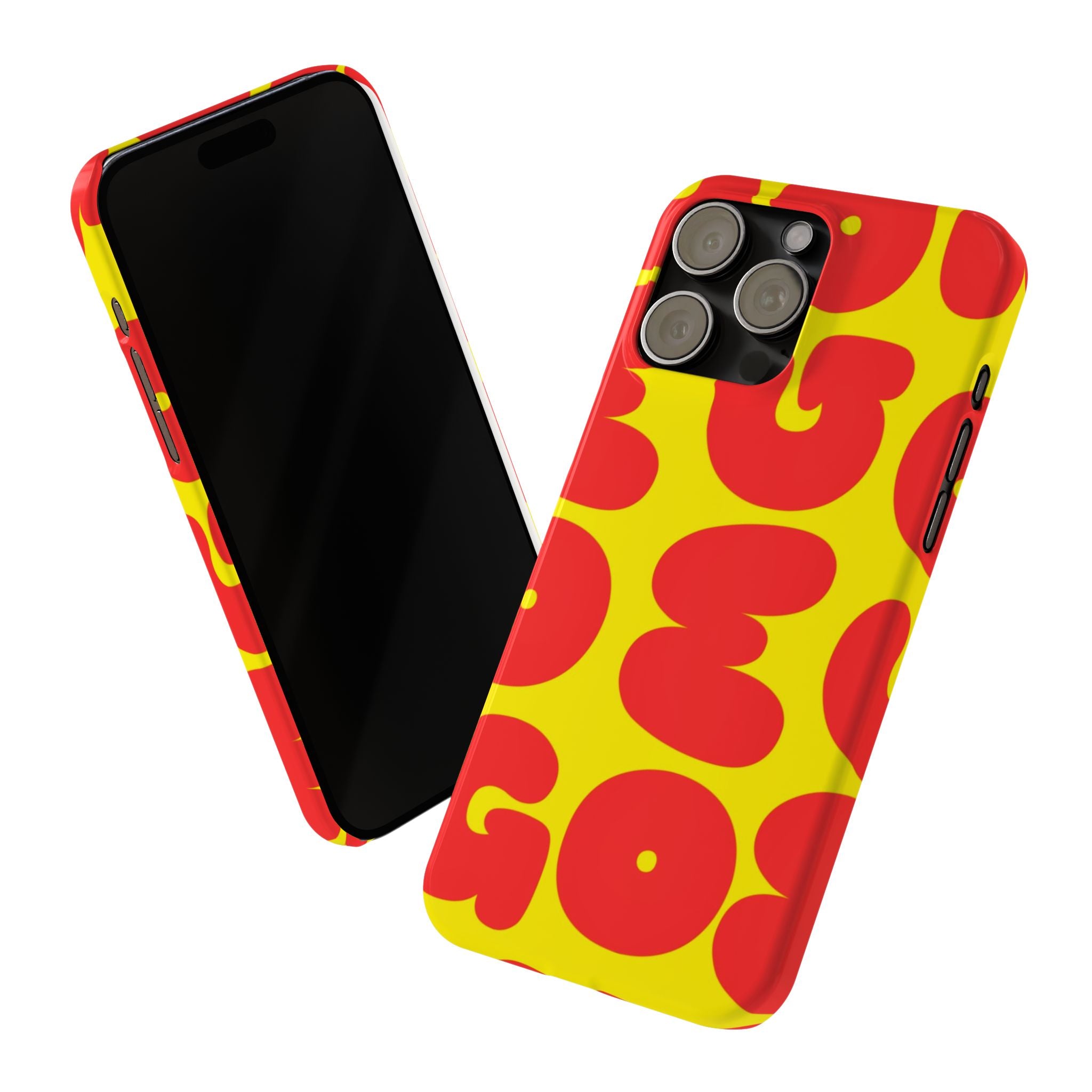 OMG Bubble Pattern, Bold Red & Yellow