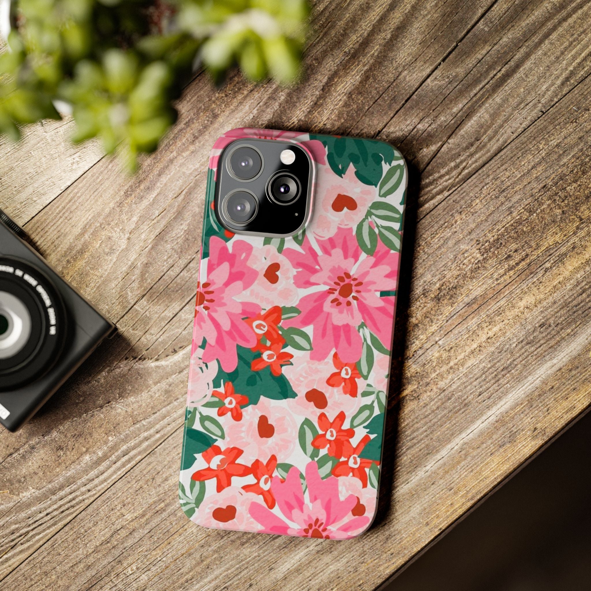Pink Watercolor Garden Case