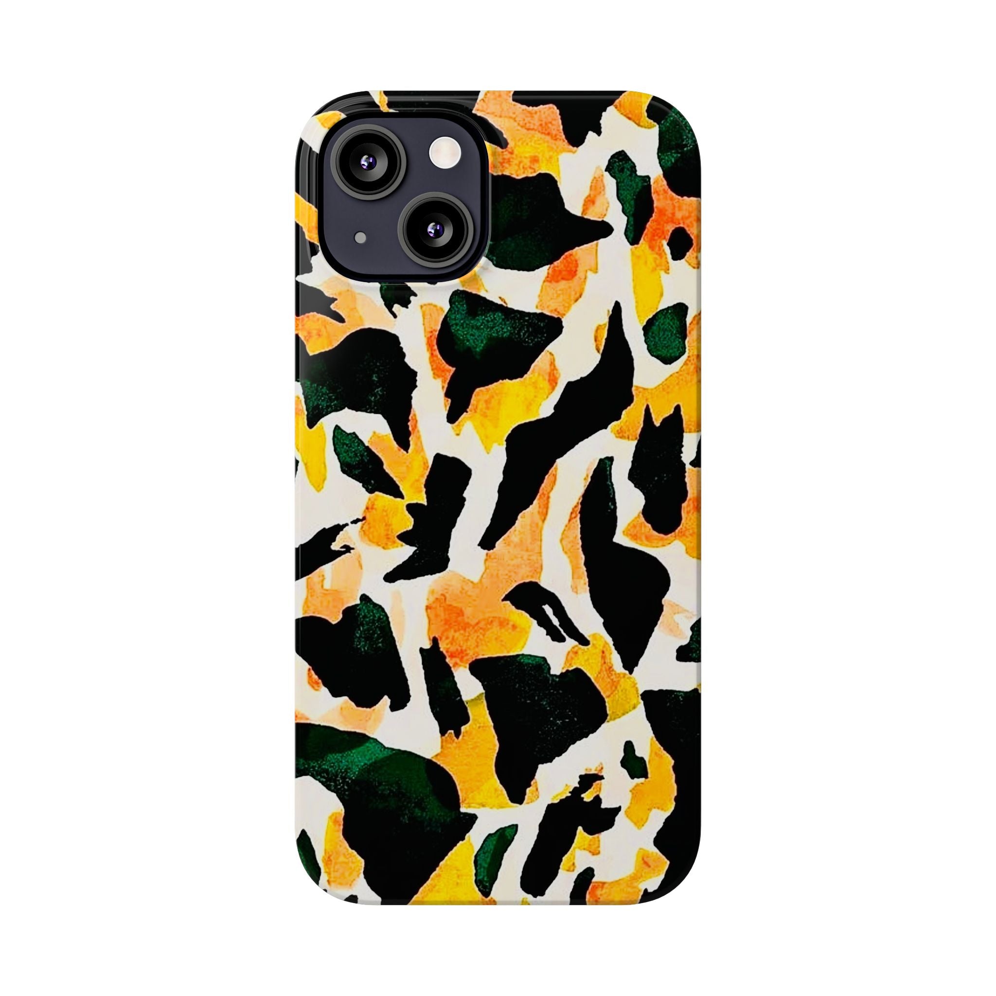 Yellow Green Abstract Case