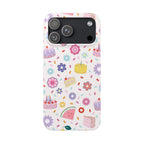Pastel Birthday Cake & Flowers Case