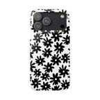 Black Daisy on White Case