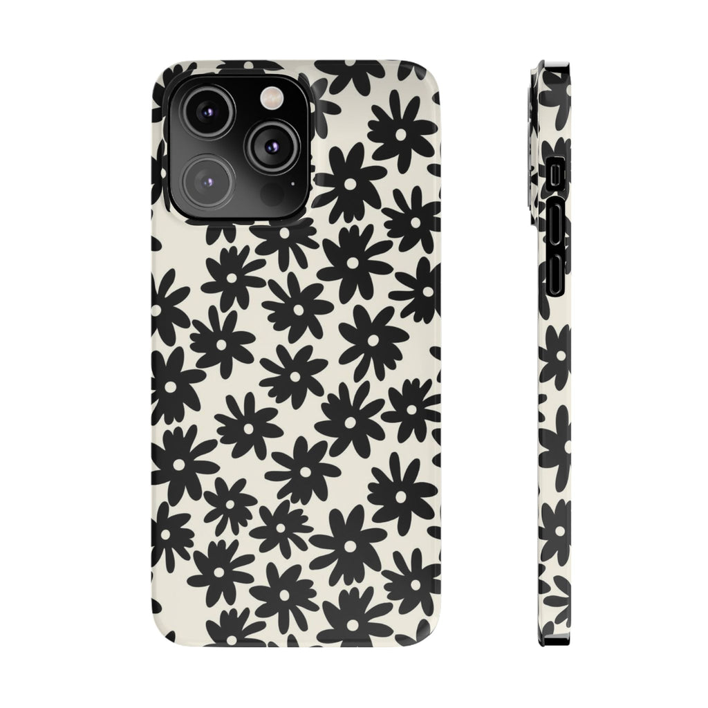 Black Daisy Phone Case