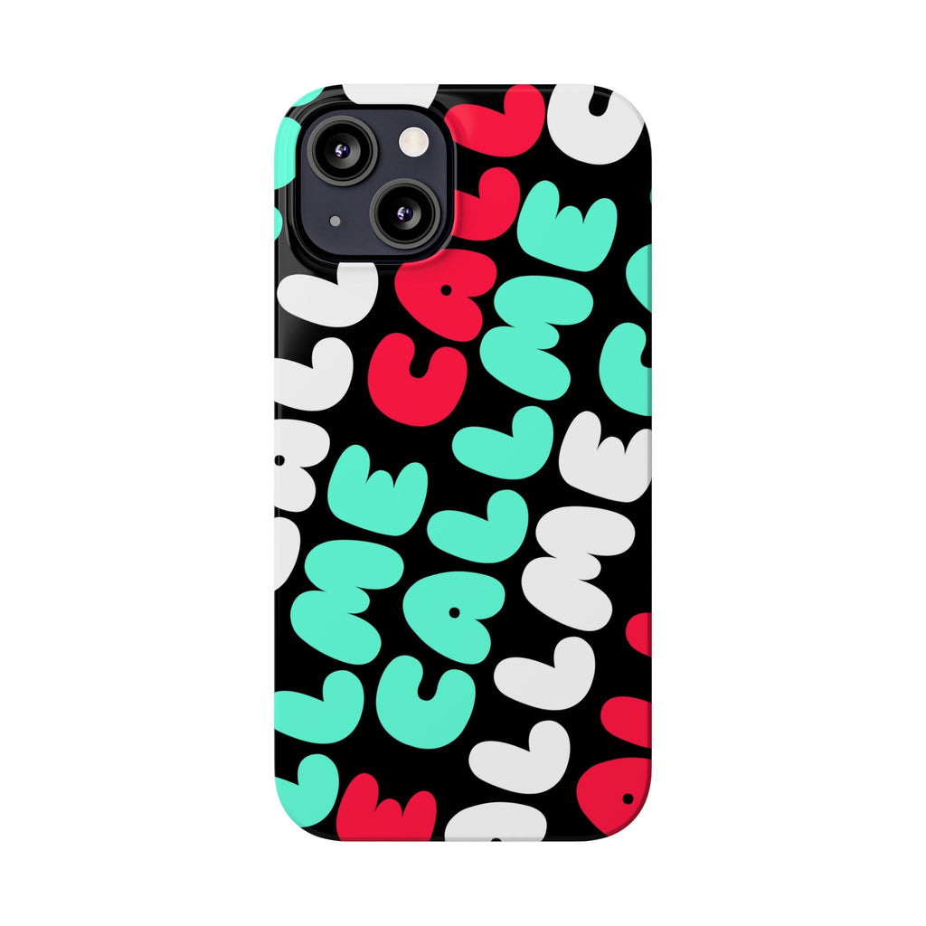 Call Me Turquoise mixed Bold Bubble Text