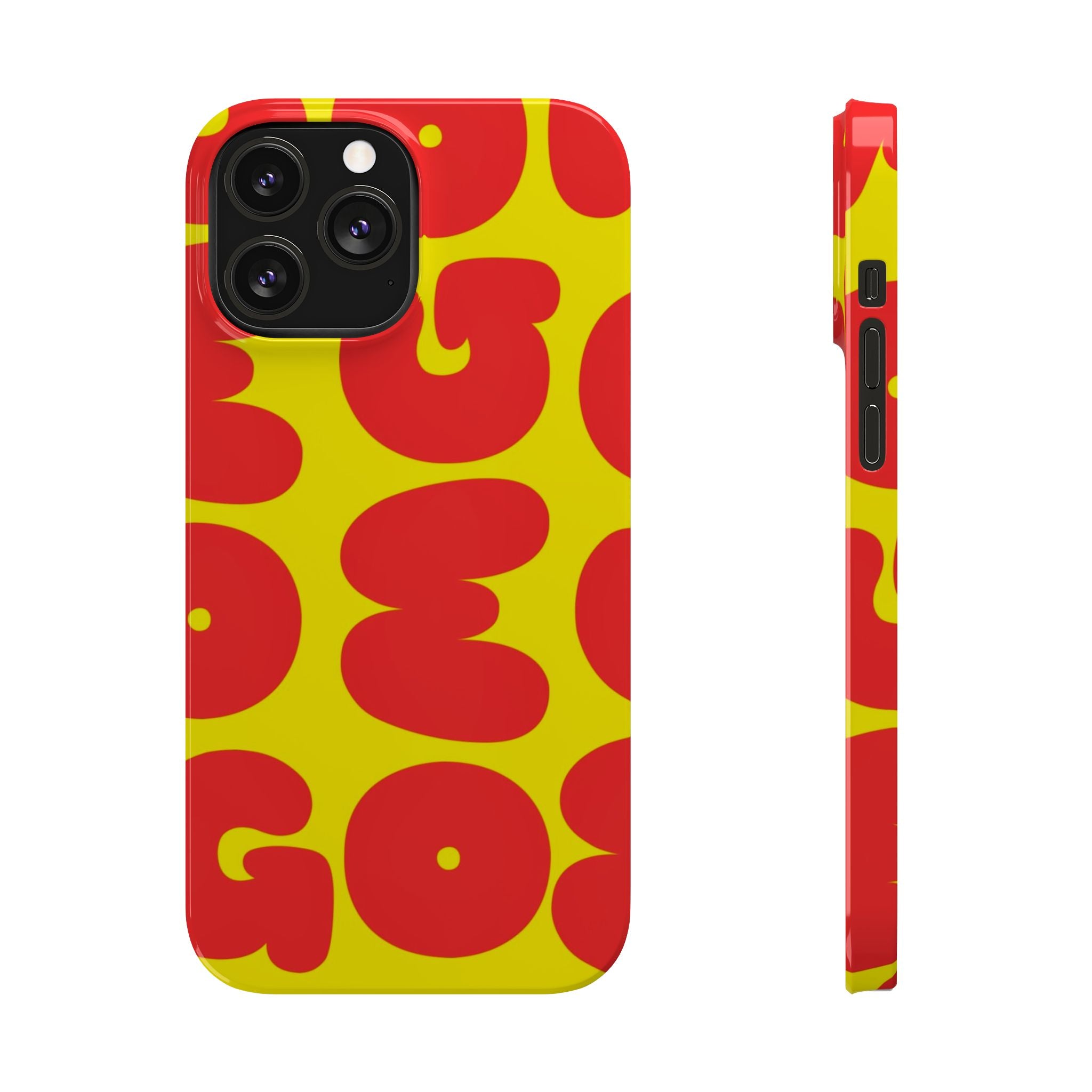 OMG Bubble Pattern, Bold Red & Yellow