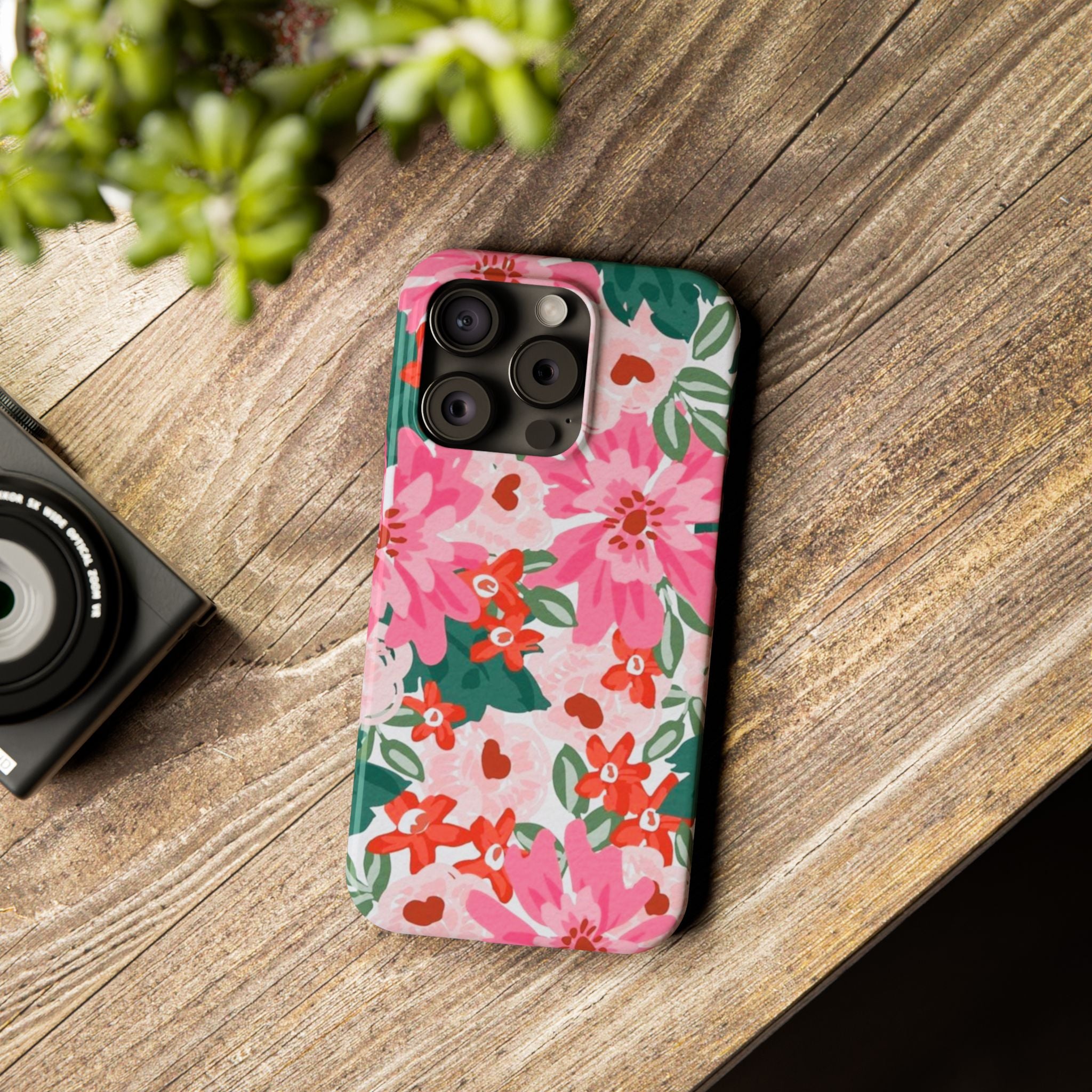 Pink Watercolor Garden Case