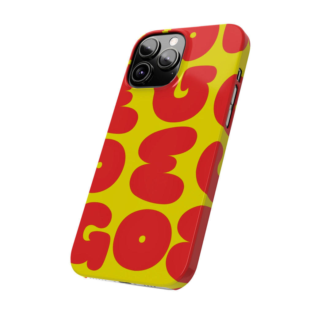 OMG Bubble Pattern, Bold Red & Yellow
