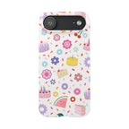 Pastel Birthday Cake & Flowers Case