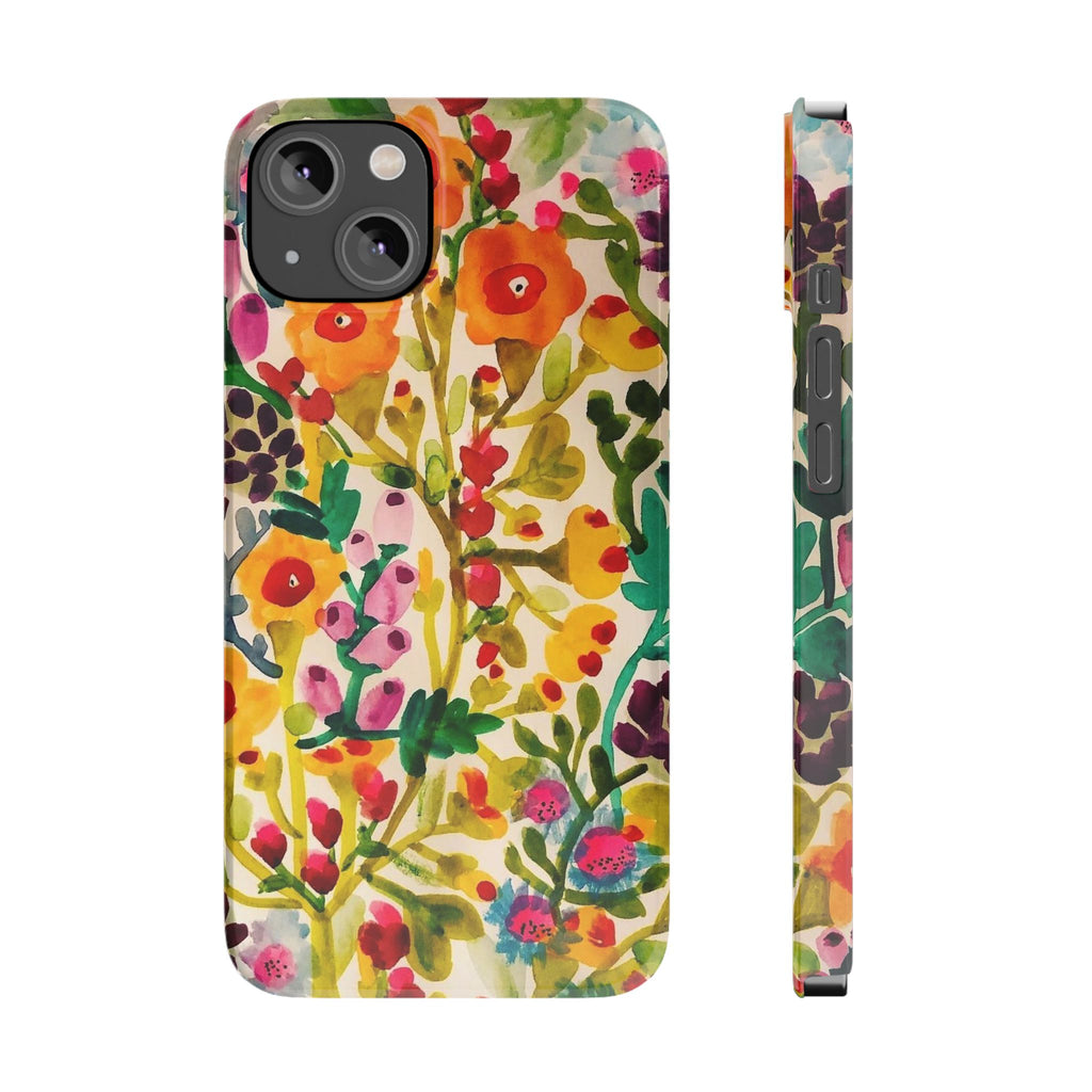 Vibrant Hand-Painted Wildflower Design Case