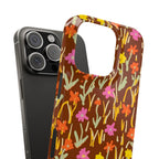 Brown Retro Floral Case