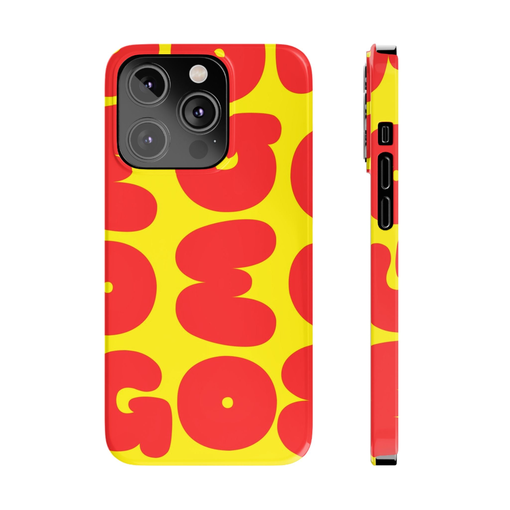 OMG Bubble Pattern, Bold Red & Yellow