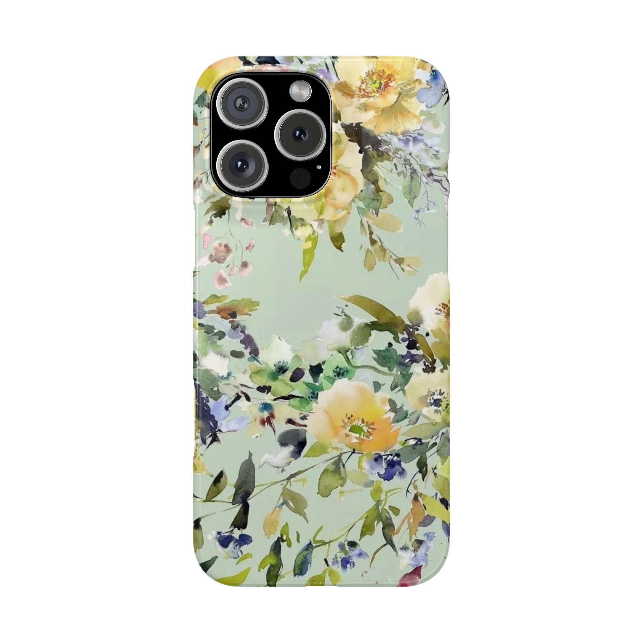 Floral Watercolor Garden Floral Slim Case