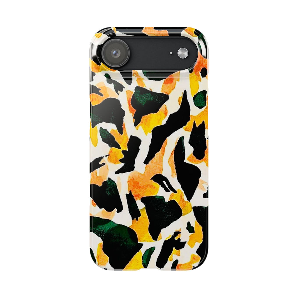 Yellow Green Abstract Case