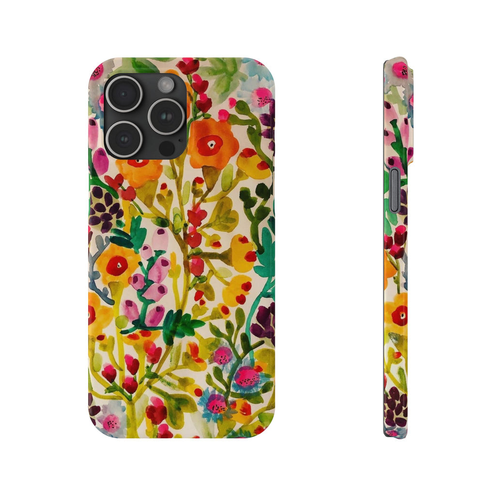 Vibrant Hand-Painted Wildflower Design Case