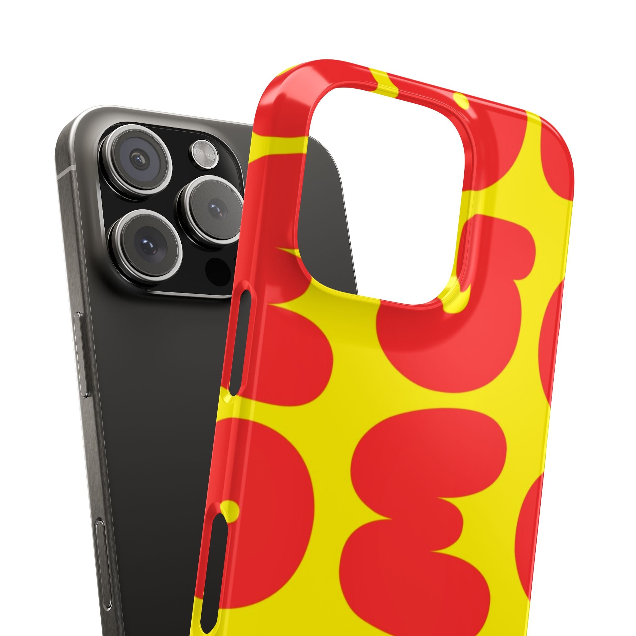 OMG Bubble Pattern, Bold Red & Yellow