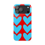 Blue Heart on Red Case